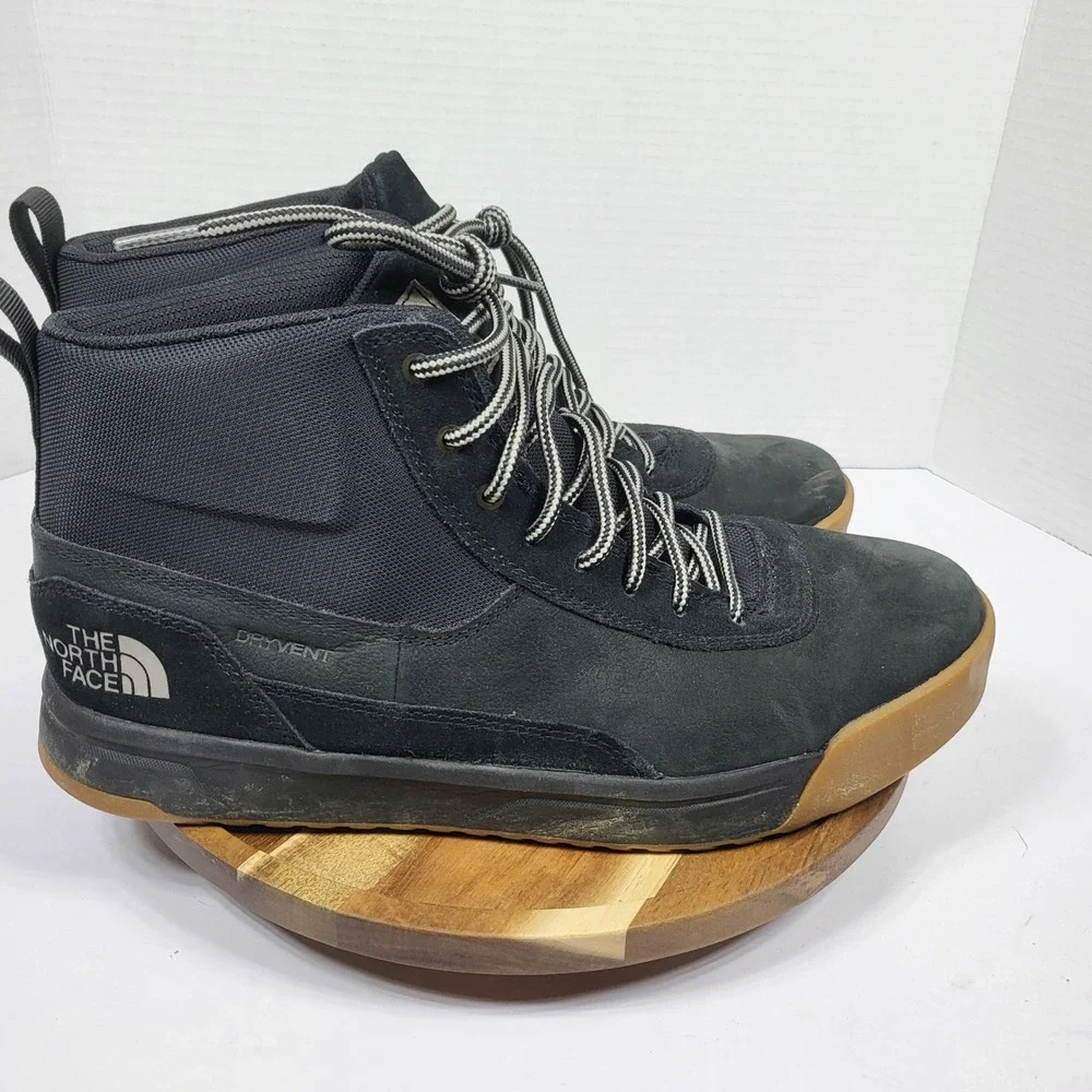 The North Face Larimer Mid Boot Men 11.5 Black Gum Good Waterproof DryVent Suede